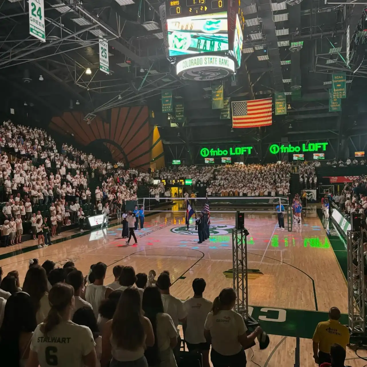 Moby Arena white-out for Colorado State volleyball