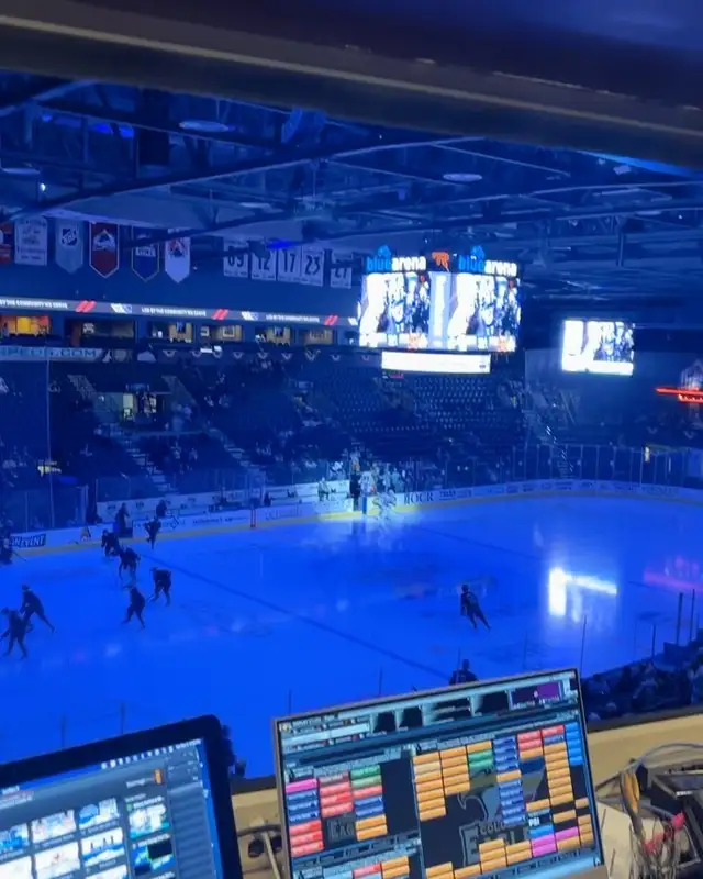 First Colorado Eagles game, Blue FCU Arena