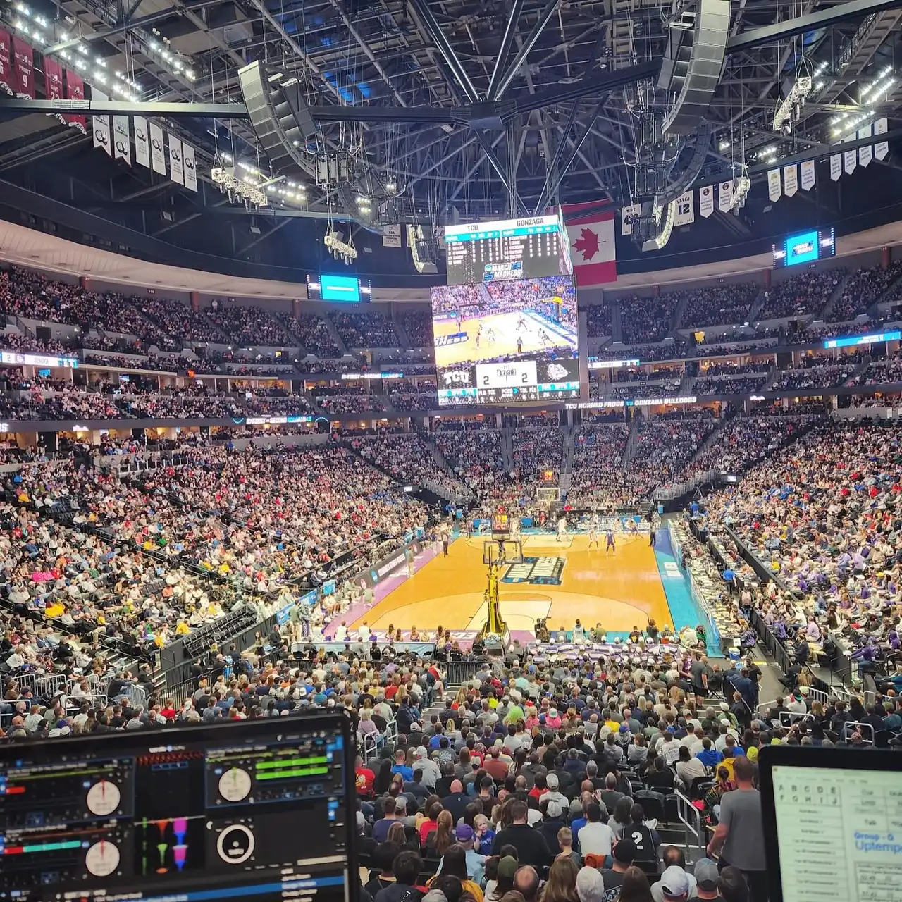 Ball Arena during NCAA March Madness in Denver